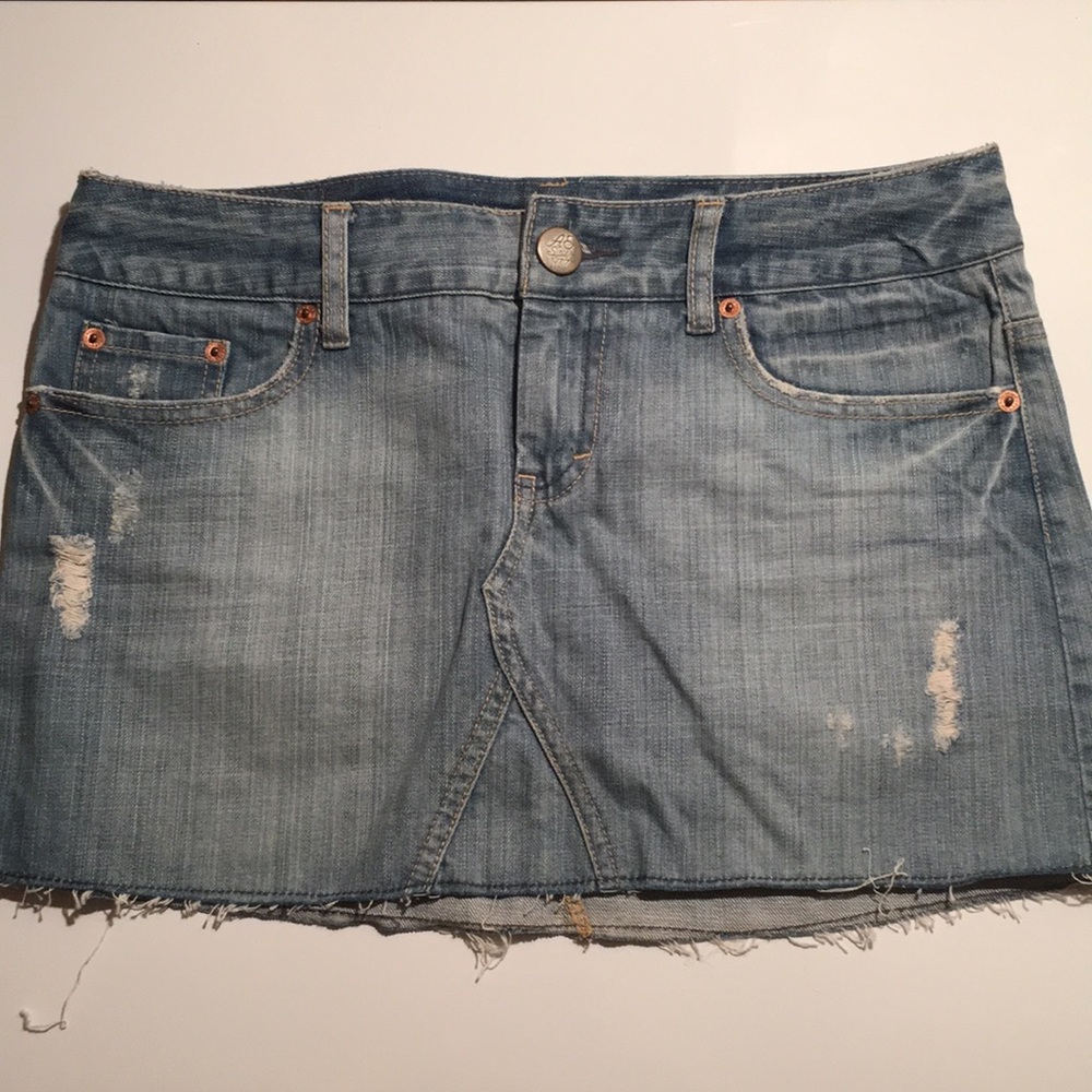 American Eagle denim mini skirt